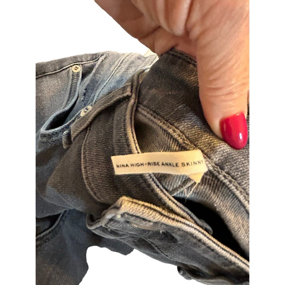 Rag and Bone Nina High-Rise Ankle Skinny Jeans in Universe - Size 32 - Picture 3 of 15